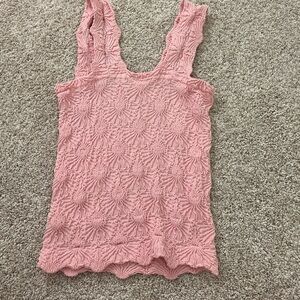 Altar'd State Blush Textured Tank Top